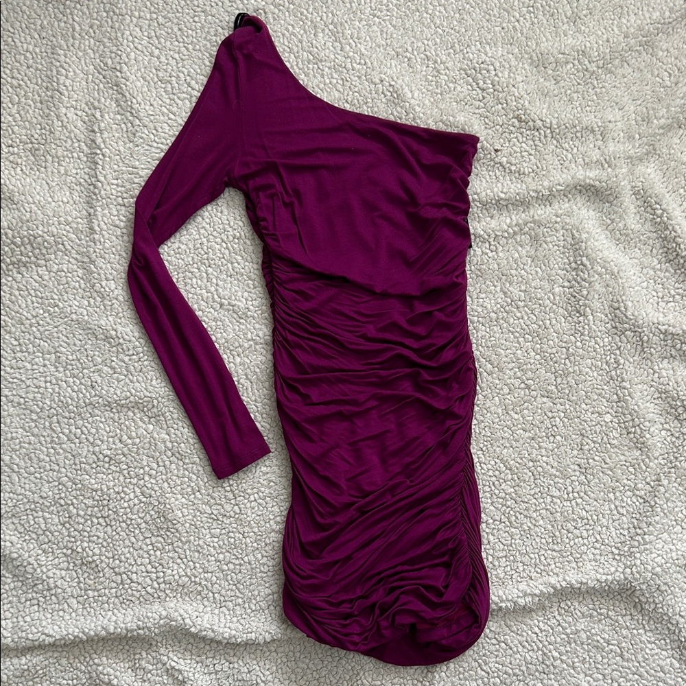 XXI One-Shoulder Dress in Deep Purple